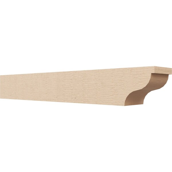Ekena Millwork 4in. W x 4in. H x 28in. L Garner Woodgrain TimberThane Rafter Tail, Primed Tan RFTUR04X04X28GARRCPR - main